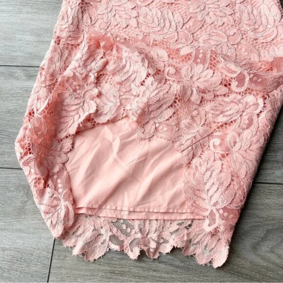 BB Dakota Rene Deep V Neck Lace Shift Dress - Picture 13 of 13